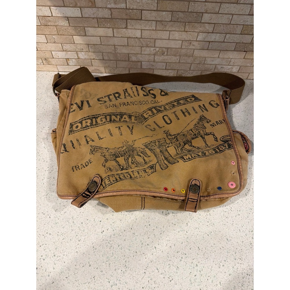 levi strauss‎ & co distressed shoulder bag mail bag